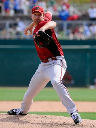Chicago White Sox v Milwaukee Brewers, GLENDALE, AZ - MARCH 17: Aaron Heilman Photographic Poster Print by Kevork Djansezian, 12x16