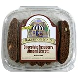 Bakery on Main Traditional Biscotti, Chocolate Raspberry Almond, 9.5-Ounces (Pack of 6)