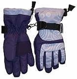 N'ice Caps Girls Scroll Print Thinsulate Ski Glove