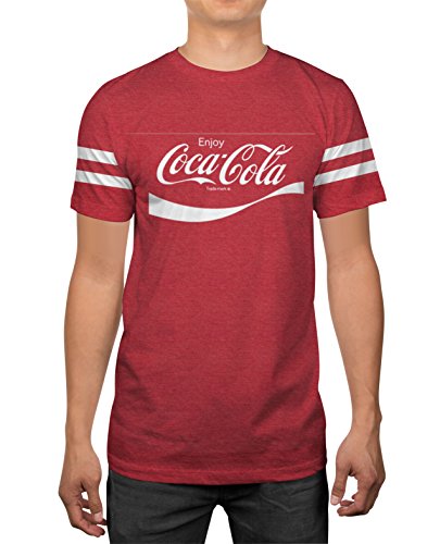 Classic Coca-Cola Coke Logo Mens Red Heather T-shirt