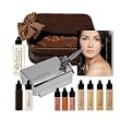 Belloccio's Complete Professional Airbrush Cosmetic Makeup System with a Medium Shade Airbrush Makeup Foundation Set & Free Carry Bag, Highlighters & Blush, (Belloccio Is the Superior Brand of Airbrush Makeup), Our 30-day No-risk Guarantee: Try It Then Love It or Return It in 30 Days for a Full Refund.
