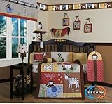 Boutique Beautiful Amazon Jungle Animals 13PCS CRIB BEDDING SET