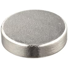 Neodymium Rare Earth Magnet Discs, 0.472" Diameter, 0.118" Thick (Pack of 6)
