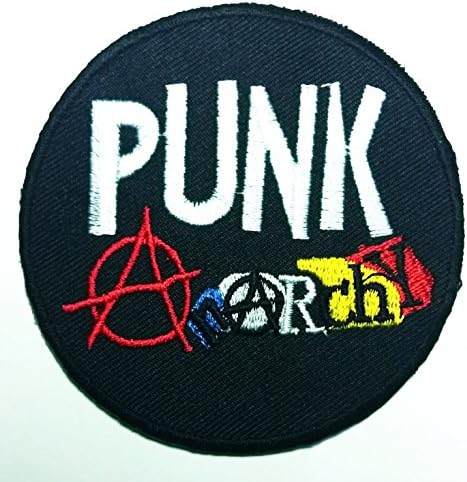 PUNK ANARCHY Band Logo Patch Sew Iron on Embroidered Polo T-shirt Vest Cloth