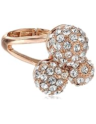 T Tahari Pave Ball Stretch Adjustable Ring