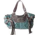 Charm and Luck Women's London Satchel Ornamented Handbag