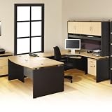 Alera Seville Reversible UDesk with Hutch