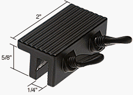 CRL Black Window Double Thumbscrew Lock