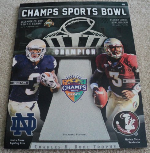 NOTRE DAME FLORIDA STATE CHAMPS SPORTS BOWL PROGRAM NEW