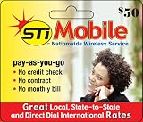 STi Mobile $50 Recharge Card