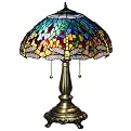 Yellow Dragonfly Tiffany Style Table Lamp