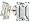 3.00 cts Genuine 8x6 Emerald Cut Aquamarine Earrings in 14k White Gold