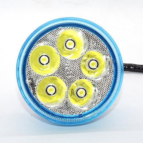 LED Motorcycle Headlight 8-36V 15W 1200LM White Waterproof Offroad Driving High Low Beam