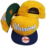 Golden State Warriors Yellow/Blue Two Tone Plastic Snapback Adjustable Plastic Snap Back Hat / Cap