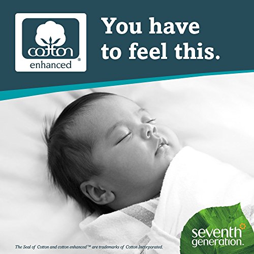Seventh Generation Touch of Cloth Diapers, Size 3, 140 Count (One Month