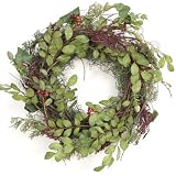Mixed Greenery and Berries Wreath