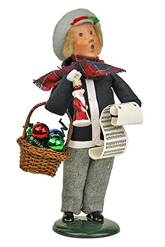 Byers Choice Caroler – Boy with Glass Ornaments – Christmas Decoration Byers Choice Caroler – Boy with Glass Ornaments – Christmas Decoration