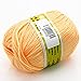 joylve Knitting Yarn Skein Baby Super Smooth Worsted Soft Natural Silk Wool Fiber Apricot Cream