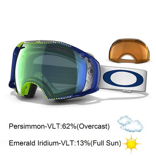 Oakley Goggles 57-730 Half Tone Green Blue Airbrake Visor Goggles