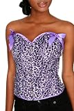 Hell Bunny Purple Leopard Corset