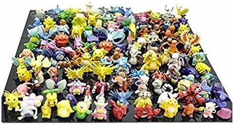 1 Complete Set Pokemon Pikachu Monster Mini Action Figures Multicolor (Lot of 48 Piece), 2-3CM