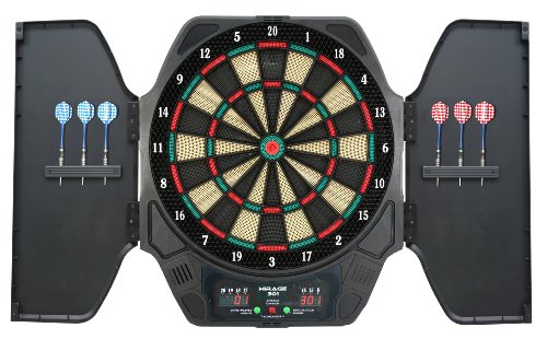Carromco Elektronisches Dartboard Cabinett Mirage-301, schwarz, 93215 Preisvergleich