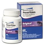 Bausch&Lomb PreserVison Eye Vitamin and Mineral Food Supplement Original For AMD  60 Soft Gels
