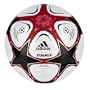 adidas Finale 9 Champions League Soccer Ball (METALLIC WHITE/METALLIC SILVER/BLACK/RED)
