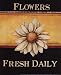 Flowers Fresh Daily - Mini HIGH QUALITY CANVAS Print With Light Added BRUSHSTROKES Kimberly Poloson 8x10