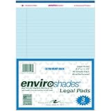 Roaring Spring Enviroshades 8.5" x 11.75" Blue Legal Pads, 3/pack