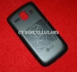 Black OEM BATTERY BACK DOOR COVER FOR THE SPRINT LG OPTIMUS S LS670