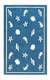 Shells and Seahorses Rug in Blue 8 X 11 Ft.