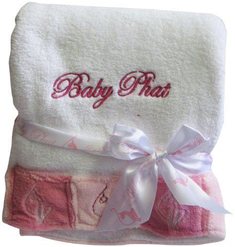 Baby Phat Plush Blanket, Block Boarder with Cat 51Q4kmaQR9L Baby Phat Plush Blanket, Block Boarder with Cat