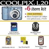 Canon PowerShot A1100 IS Digital Camera Blue With 2GB Memory + Slim Case + More