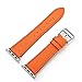 Balerion-Single Tour Watch Band,Genuine Leather Watch Band for APPL-Watch Series 1 Series 2 Series 3 Series 4-42mm/44mm Single Tour Fire Orange