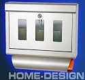 PRO DESIGN Briefkasten EDELSTAHL GLAS Zeitungsfach original ELECSA 1035