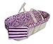 Tadpoles Pink & Brown Damask Moses Basket