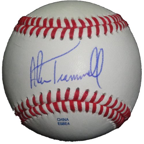 Detroit Tigers Alan Trammell Autographed ROLB Baseball, Proof Photo of Alan Signing for Us.