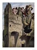 Kissing the Blarney Stone Stretched Canvas Poster Print, 30x40