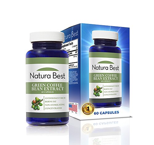 NaturaBest Green Coffee Bean Extract - With GCA - 100% PURE Green Coffee Bean 60 capsules