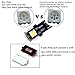 LLCJ 2 x Super Bright W5W 194 168 2825 T10 Wedge 5-SMD 5050 Replacement and Reverse T10 White Bulbs,For Signal Lights, Trunk Lights, Dashboard Lights, Parking Lights