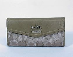 Coach 44434 Madison Slim Envelope Wallet Khaki