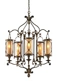 Corbett Lighting 67-05 St. Moritz 5 Light Chandelier in Moritz Bronze,