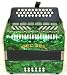 Musical Instruments : Diatonic Button Accordion 3112 - 31 Treble Keys 3 Rows, 12 Bass - Green