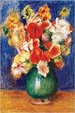 IMAGE OF Art Print, Bouquet de Fleurs by Pierre-Auguste Renoir, Final Size: 26.75 in X 40 in