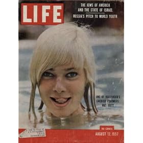 "One Of Hollywood's Swedish Charmers: MAY BRITT" ..... 1957 LIFE Magazine Cover, A2114 *** THIS IS A COVER ONLY / NOT A MAGAZINE ***