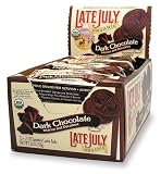Late July Organic Decadent Dark Chocolate Sandwich Cookies, 12 Count 18-Ounce Boxes (Pack of 2)