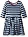 Marmellata Girls' Blue Striped Knit Dress