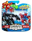 Marvel Superhero Squad Hasbro Series 7 Mini 3 Inch Figure 2-Pack Spider-Man & Venom