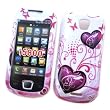 Samsung Galaxy 3 i5800 Snap-on Protector Hard Case Image Cover "Purple Love" Design
